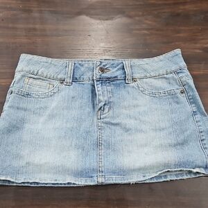 Duck Head Blue Tan Mini Skirt Casual